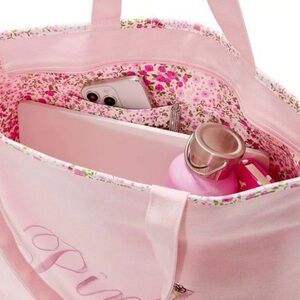 Victoria's Secret Pink Floral Tote Bag